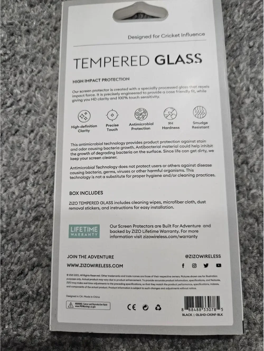 Screen Protector For Cricket Influence Zizo Brand